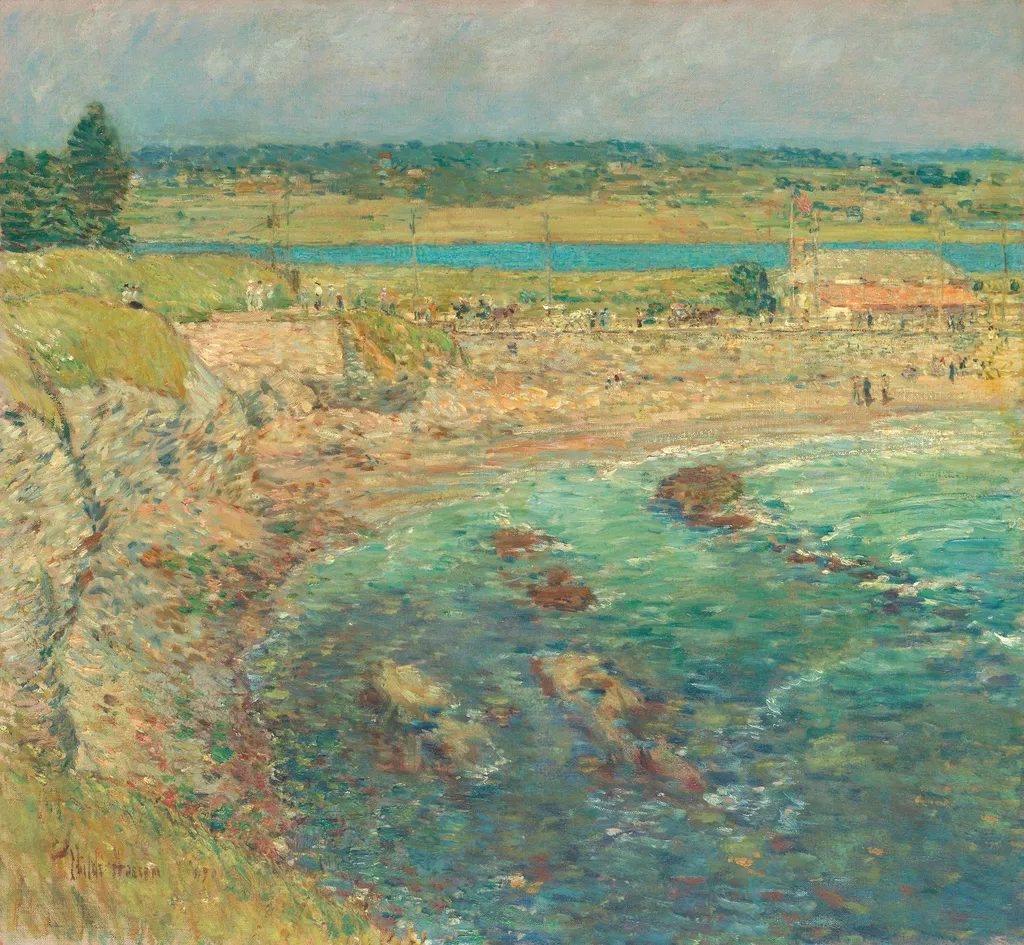 Bailey's Beach, Newport, R.I., by Childe Hassam, oil, 1901