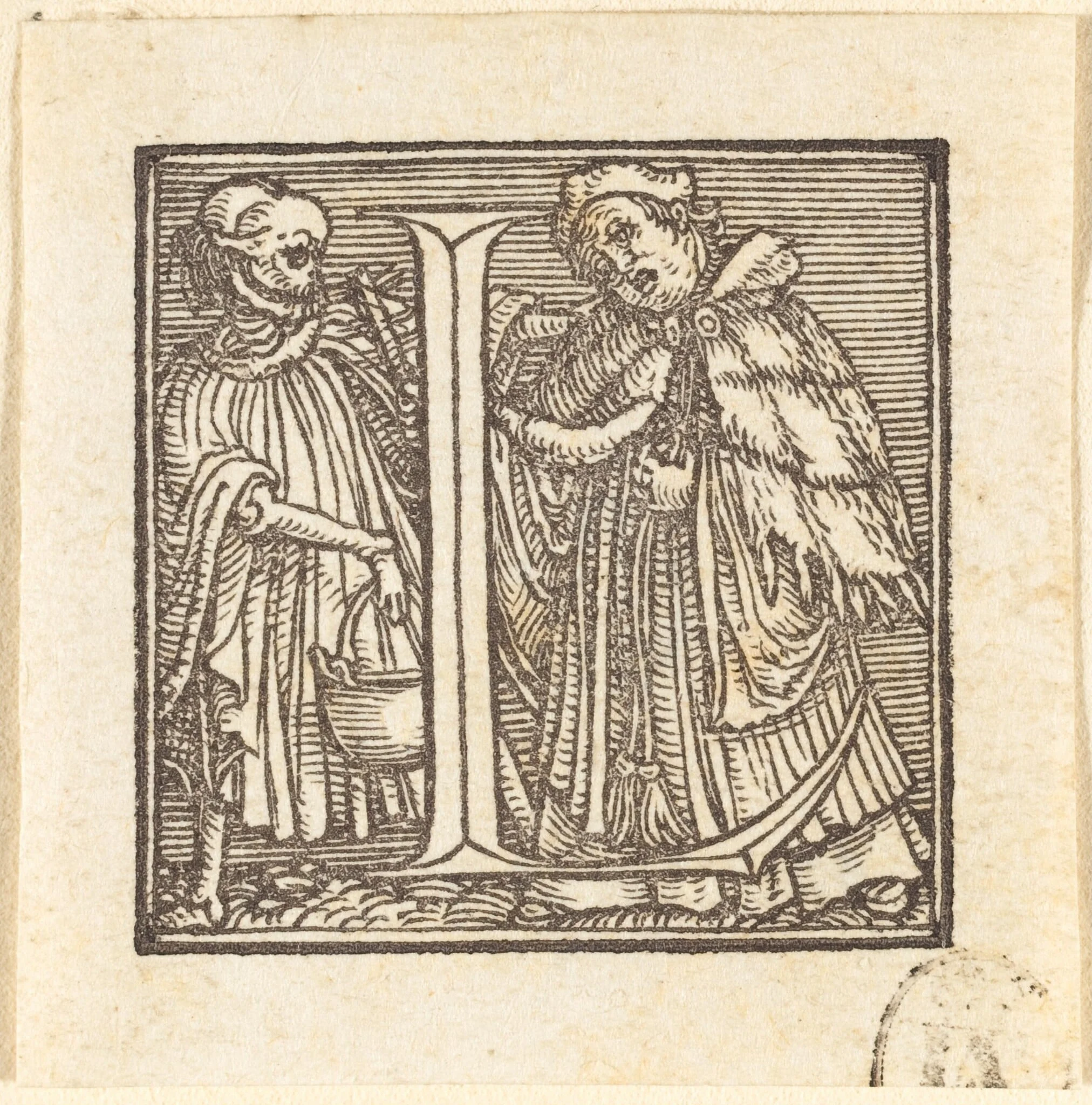 Letter L, detail