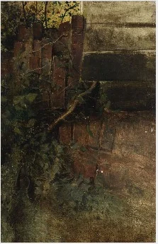 A Wall with Creeper, detail