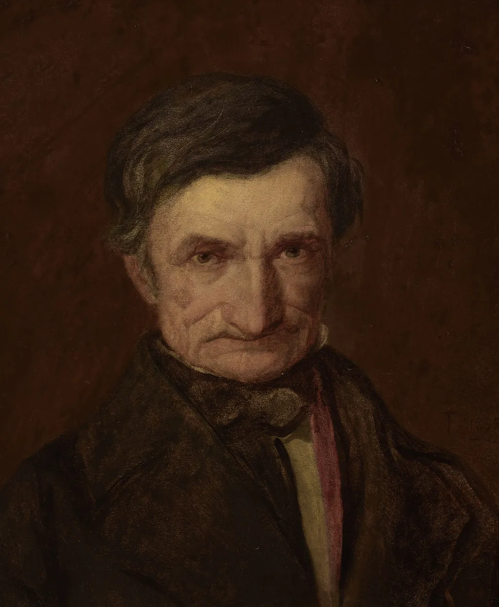 Portrait of Father, by Franciszek Tepa, oil, 1855