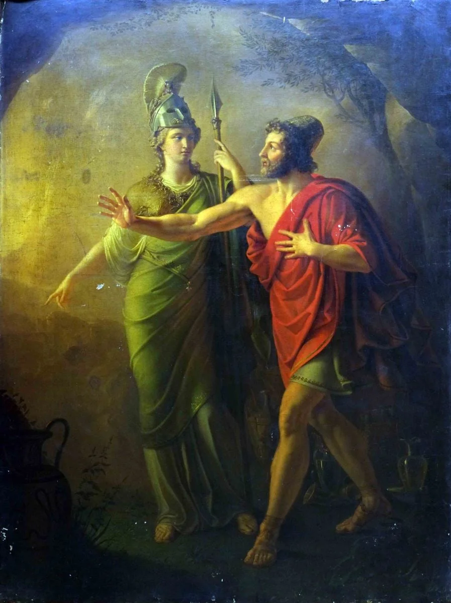 Minerva și Perseu, detail