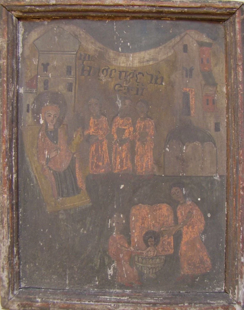 Nașterea Maicii Domnului, detail