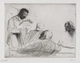 Avant le repas à Emmaus, by Jean-Louis Forain, 1910