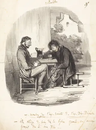 Ex-membres de l'ex-société de l'ex-Dix-décembre, by Honoré Daumier, ink, 1850