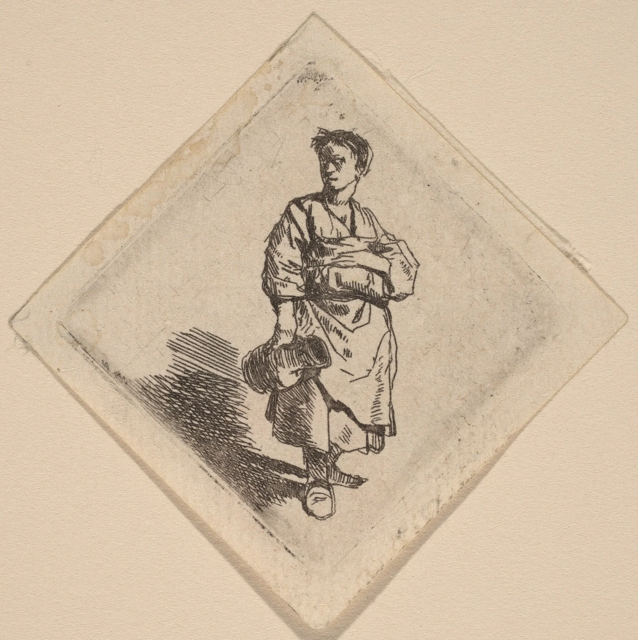 The Woman with the Jug, Standing, detail