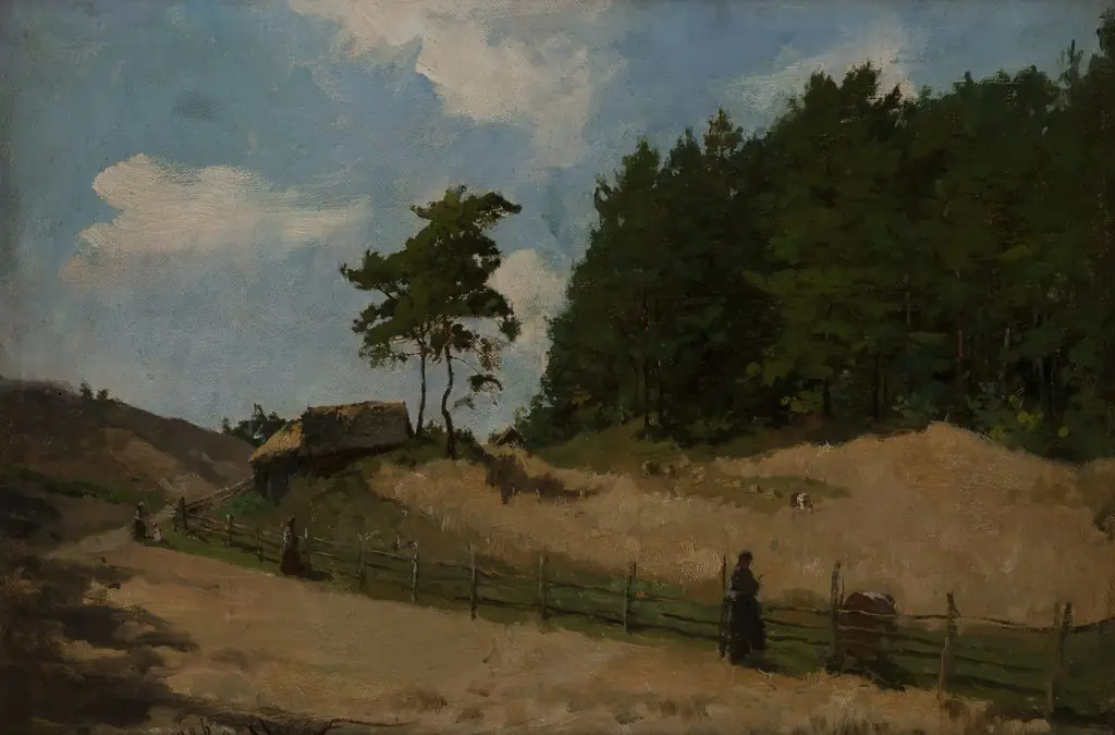 Landscape, by Kazimierz Alchimowicz, oil, 1894