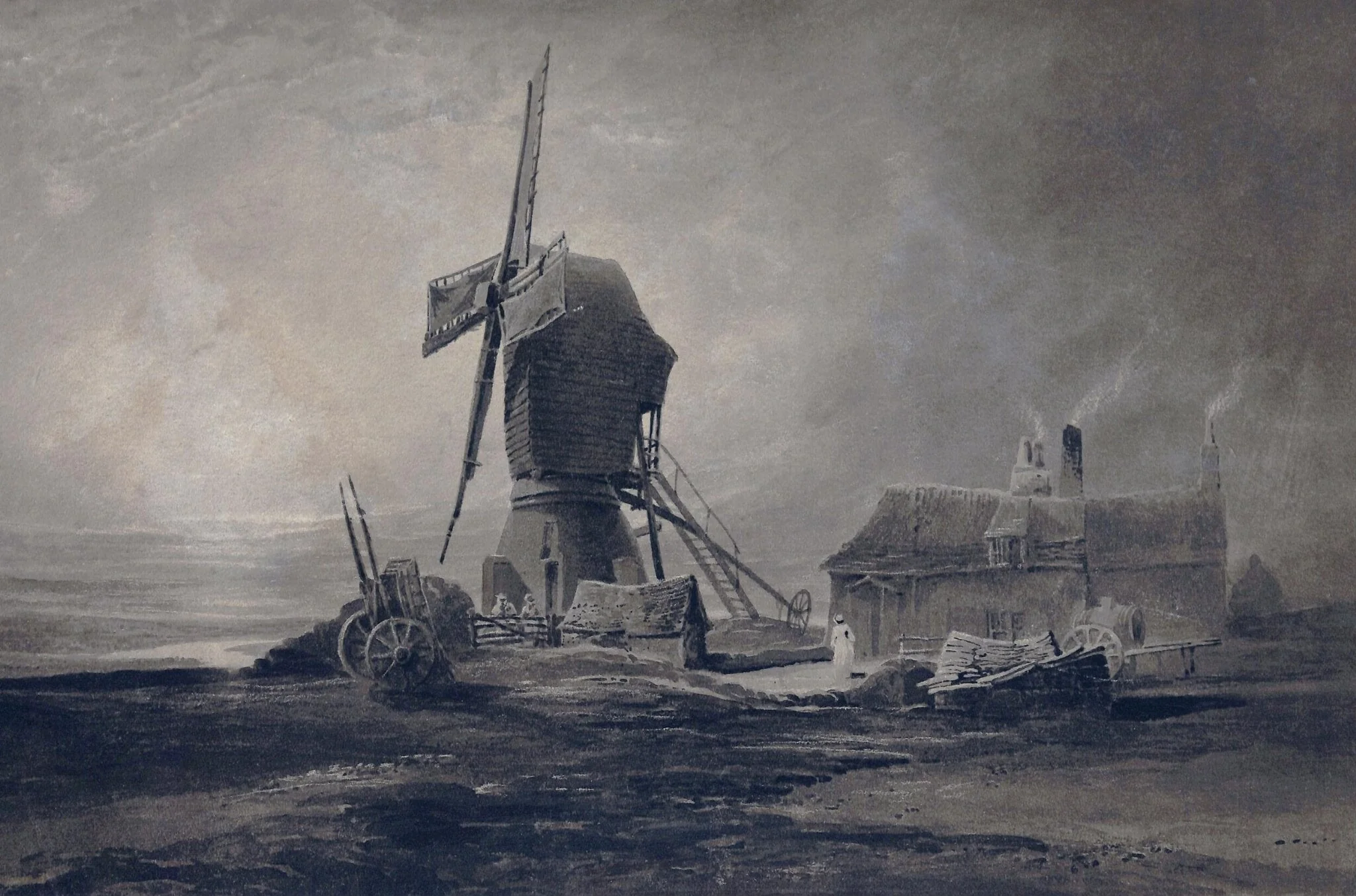 Old Windmill on Windmill Hill, Gateshead, detail
