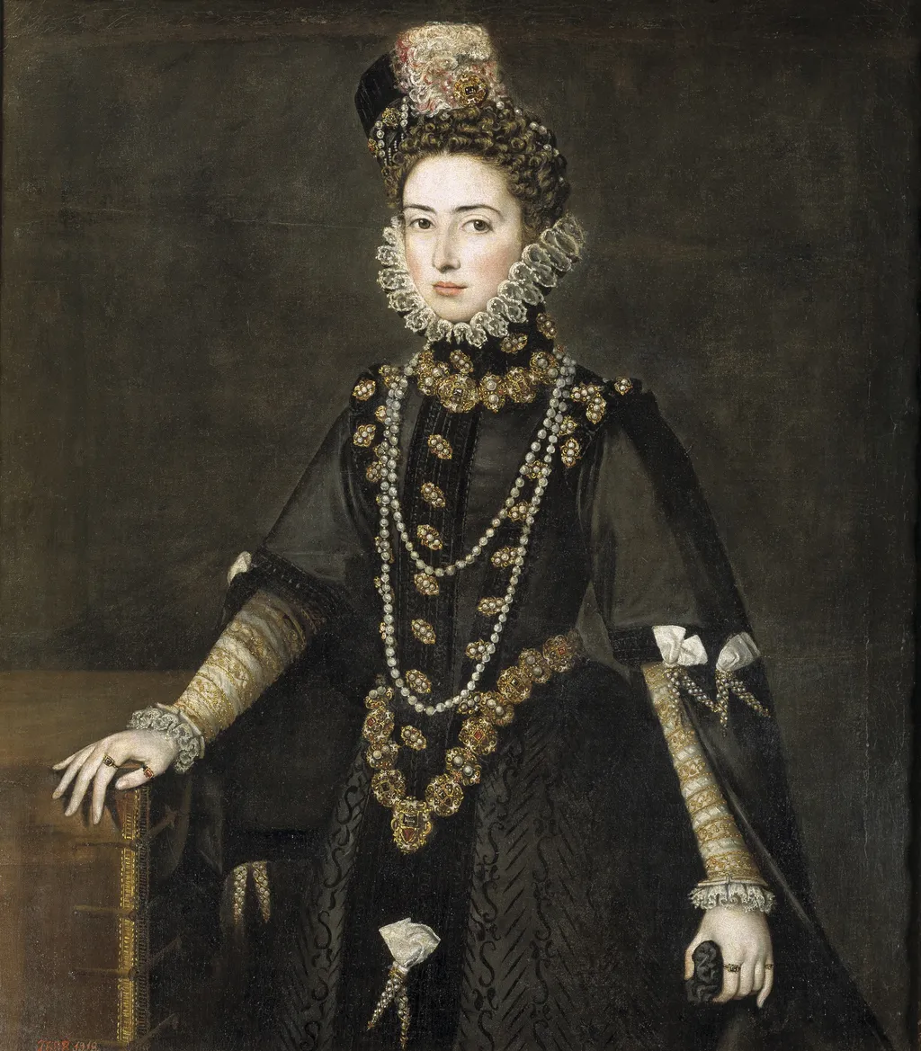 Catalina Micaela de Austria, Duchess of Savoy, by Alonso Sánchez Coello, oil