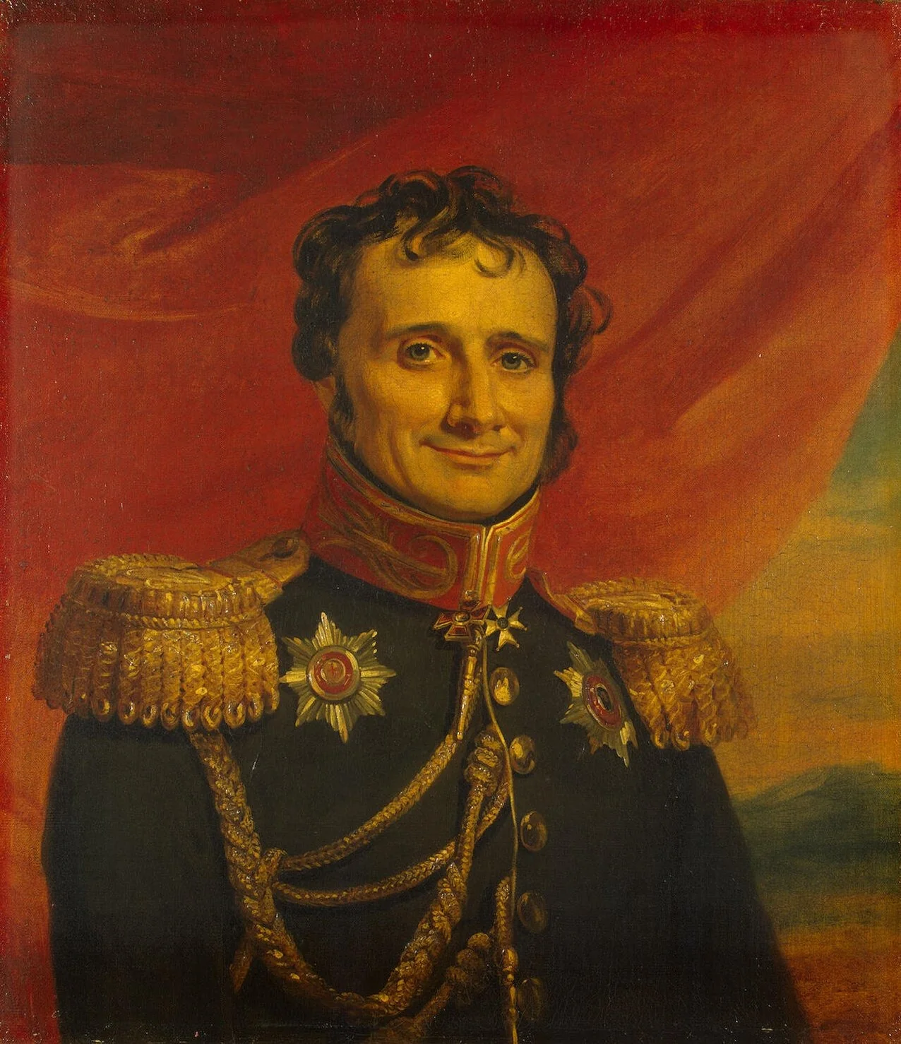 Portrait of Genrikh V. (Antoine-Henri) Jomini (1779-1869), detail