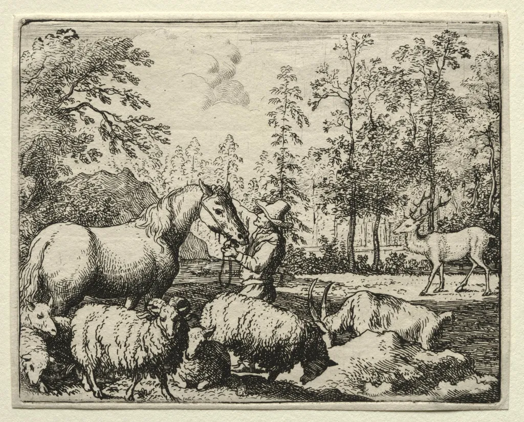 Reynard the Fox:  The Jealous Horse, by Allart van Everdingen, 1662