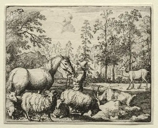 Reynard the Fox:  The Jealous Horse, by Allart van Everdingen, 1662