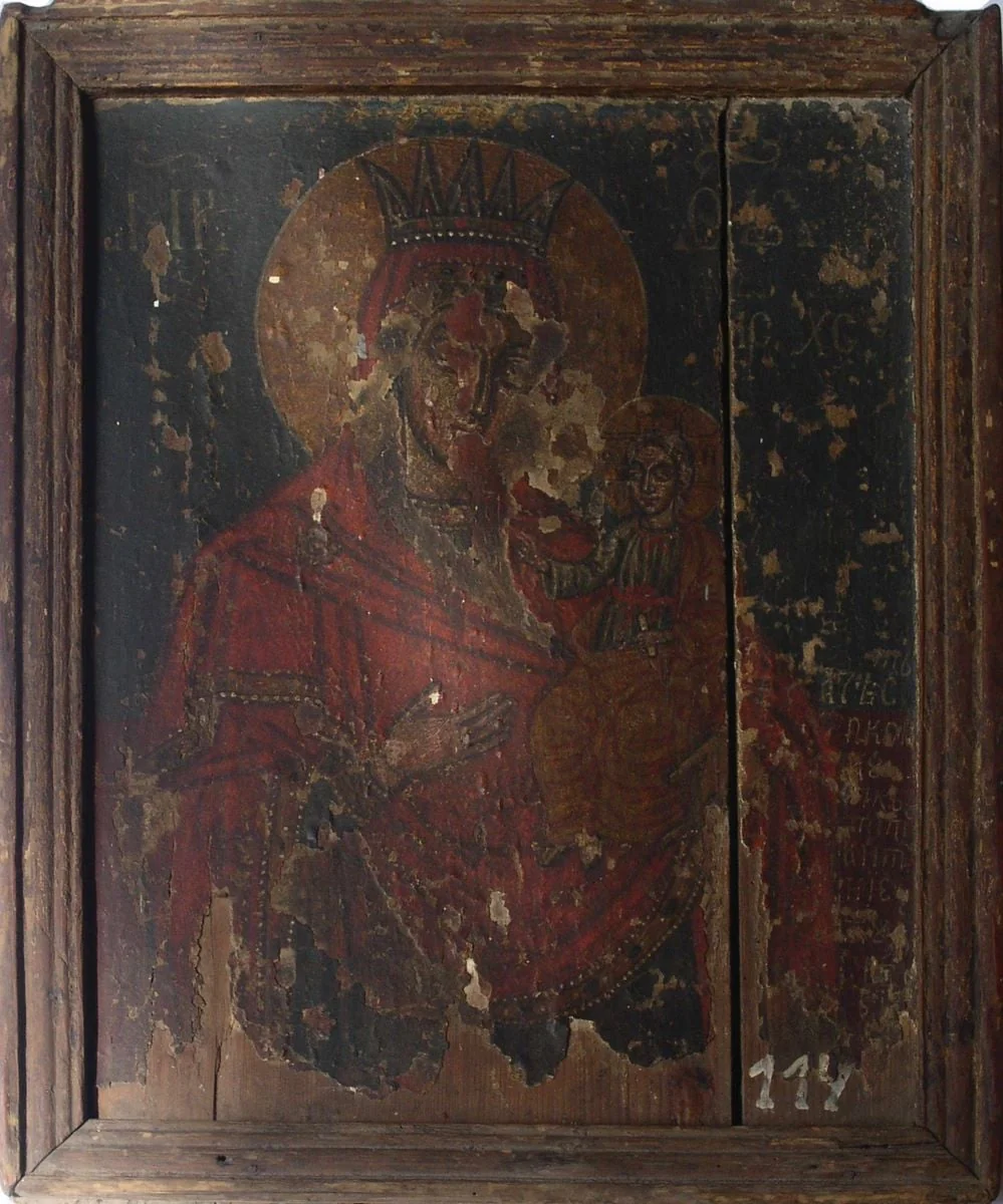 Maica Domnului cu Pruncul, detail