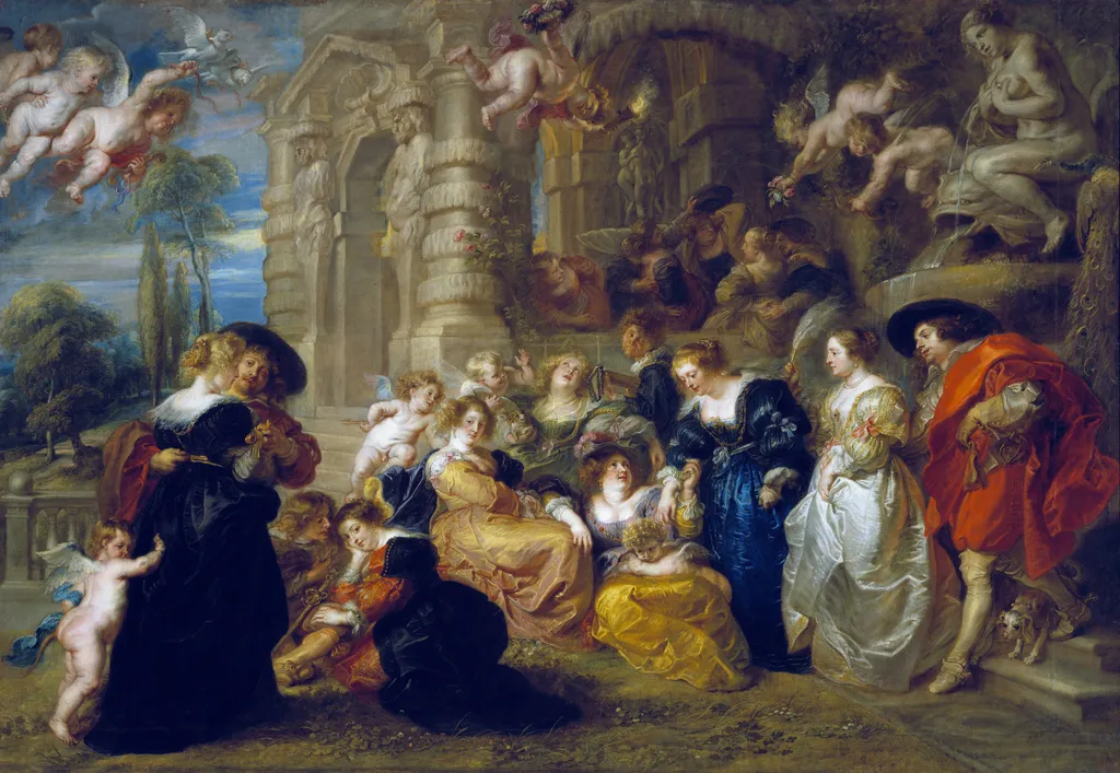 The Garden of Love, by Peter Paul Rubens, oil, 1630