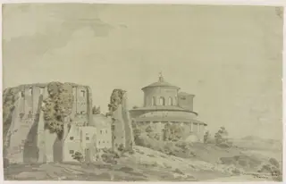 Santa Constanza, Rome, by Thomas Moss Tate, watercolor, 1750