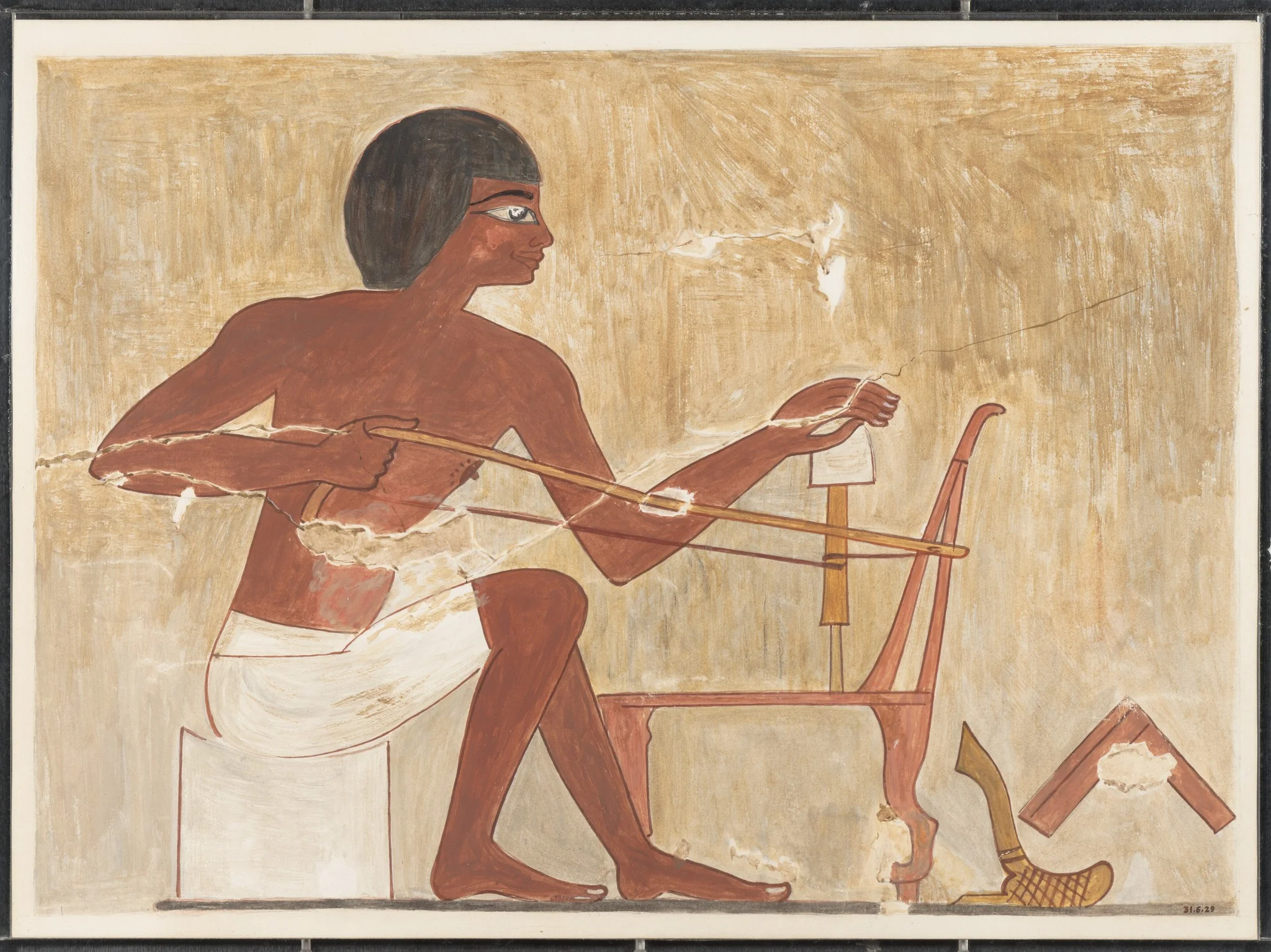 Carpenter Making a Chair, Tomb of Rekhmire, detail