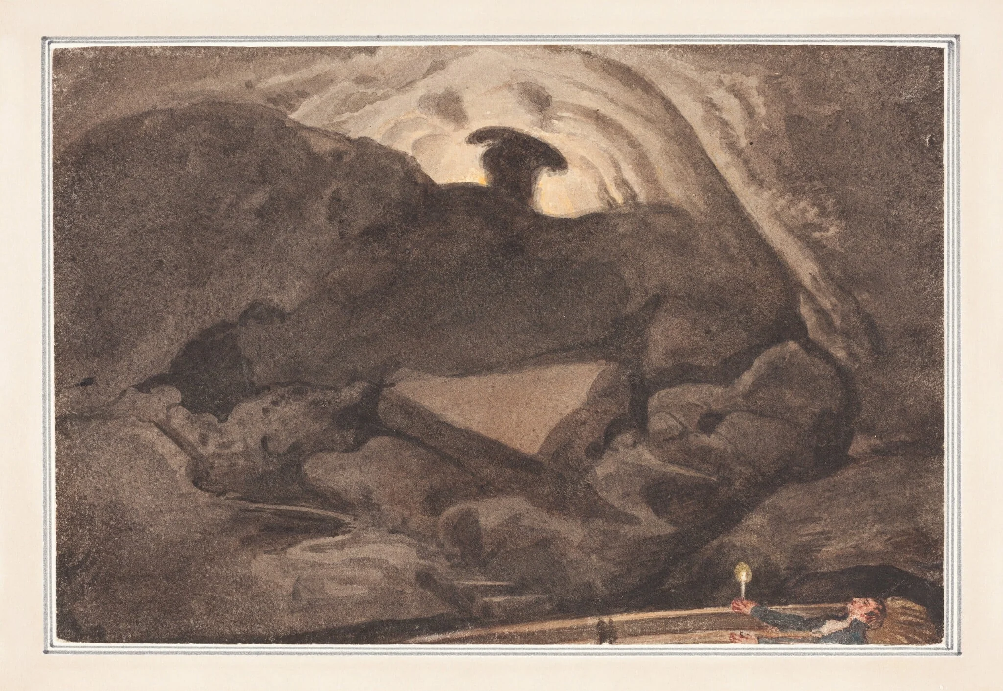 Scene in a Cave, detail