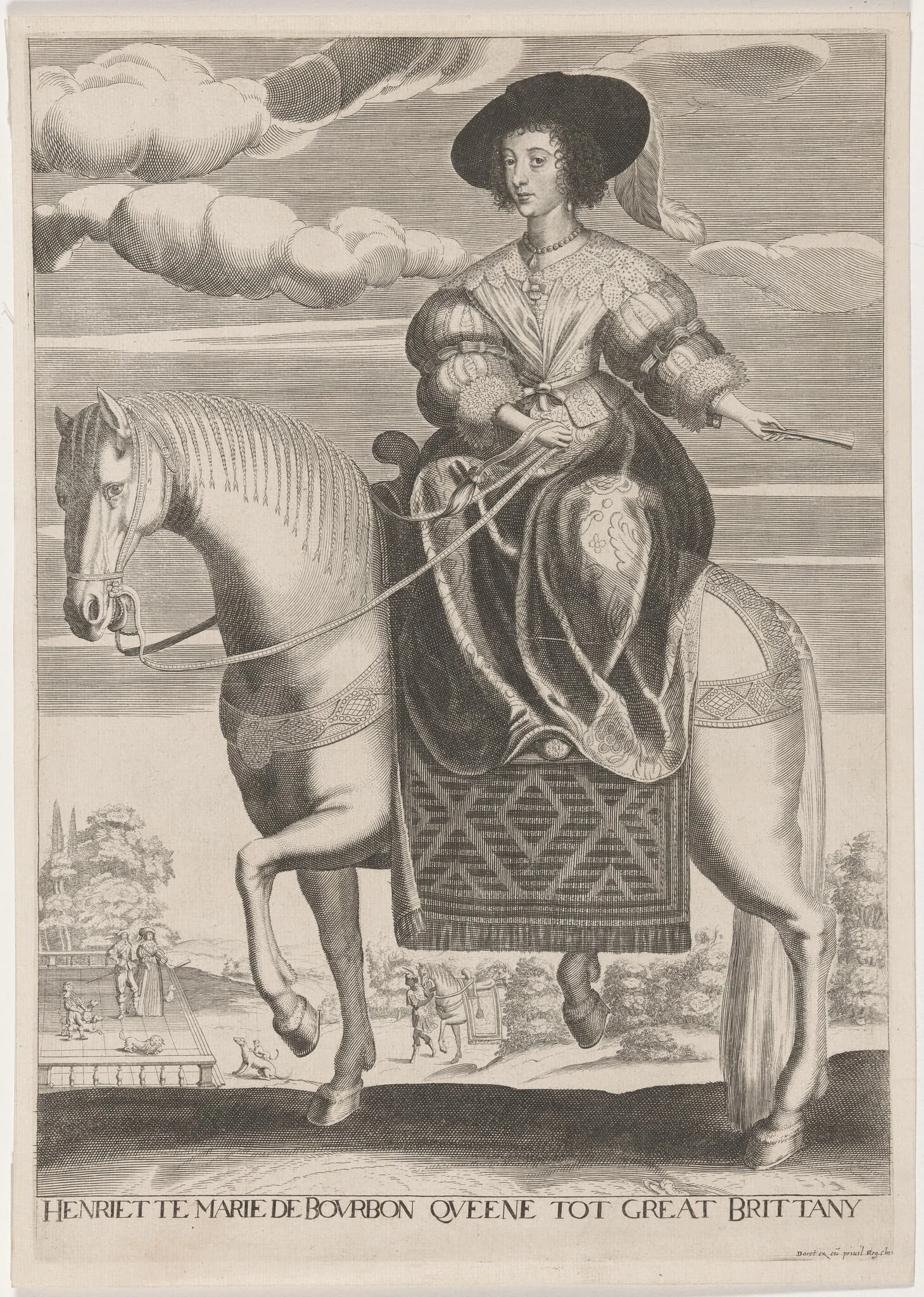 Henrietta Maria on Horseback, detail
