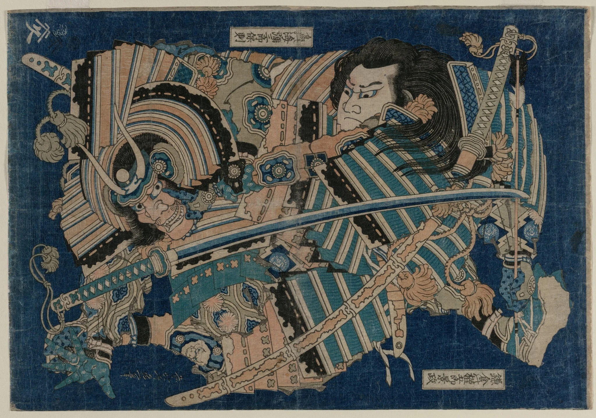 Kamakura no Gengoro Seizing Torinoumi Tasaburo, detail