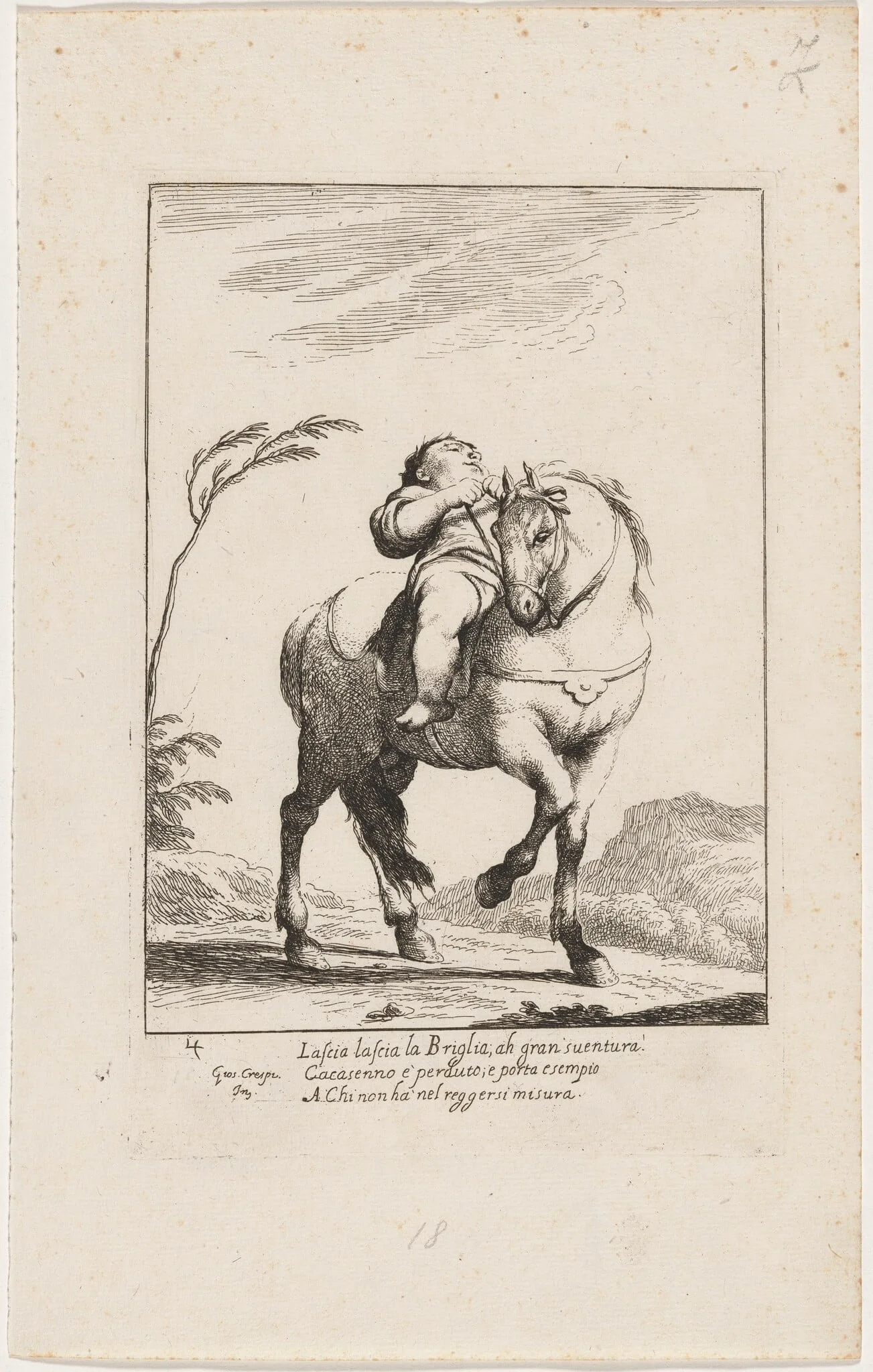 Cacasenno on Horseback, detail