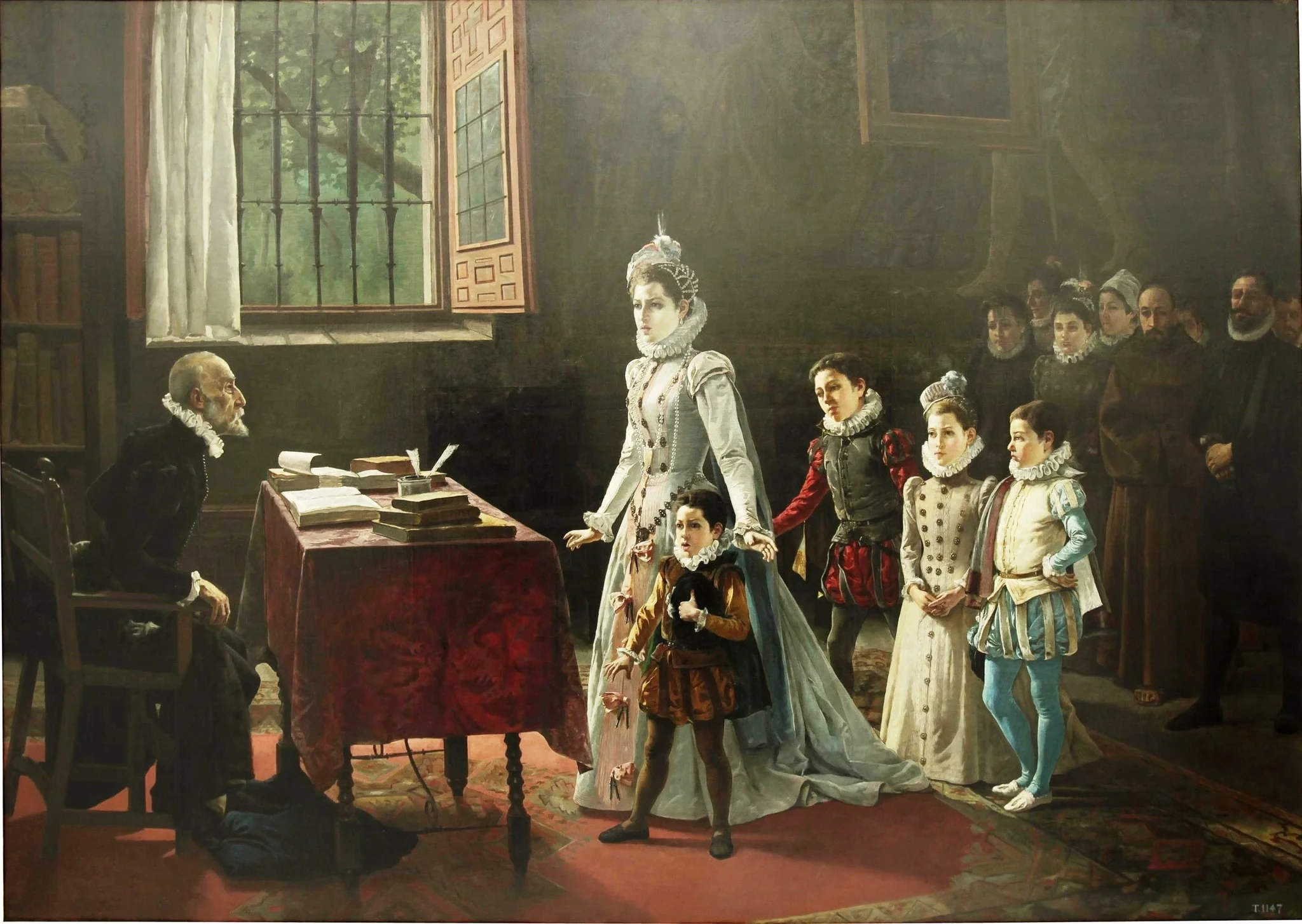 Los hijos de Antonio Pérez ante Rodrigo Vázquez, detail