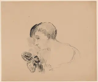 Apollonius, by Odilon Redon, ink, 1898