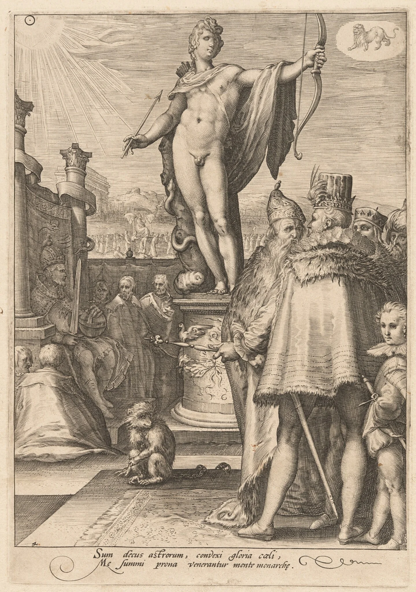 Apollo Presiding Over the Arts of Government, detail