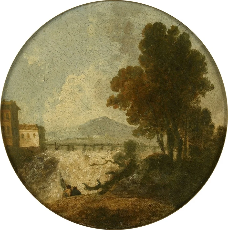 A Weir on the River Po near Ferrara, detail