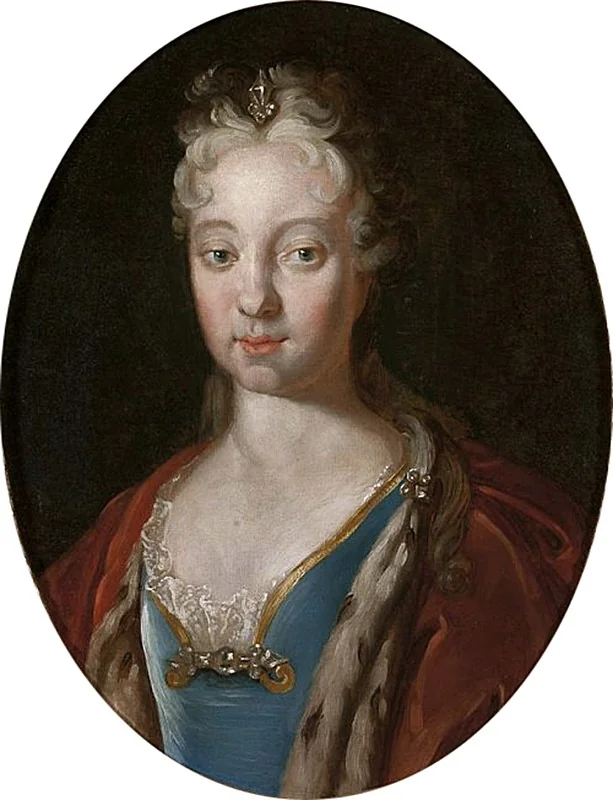 Portrait of Anna Ogińska née Wiśniowiecka (1700–1732), wife of Józef, voivode of Trakai, detail