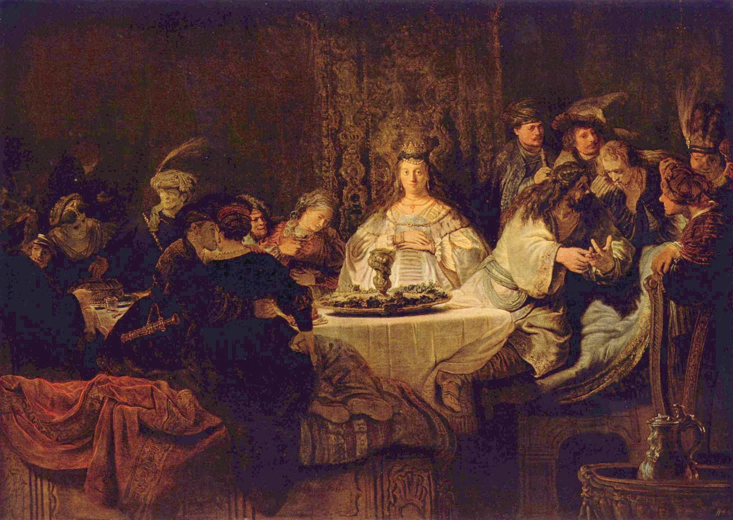 The Wedding of Samson, detail