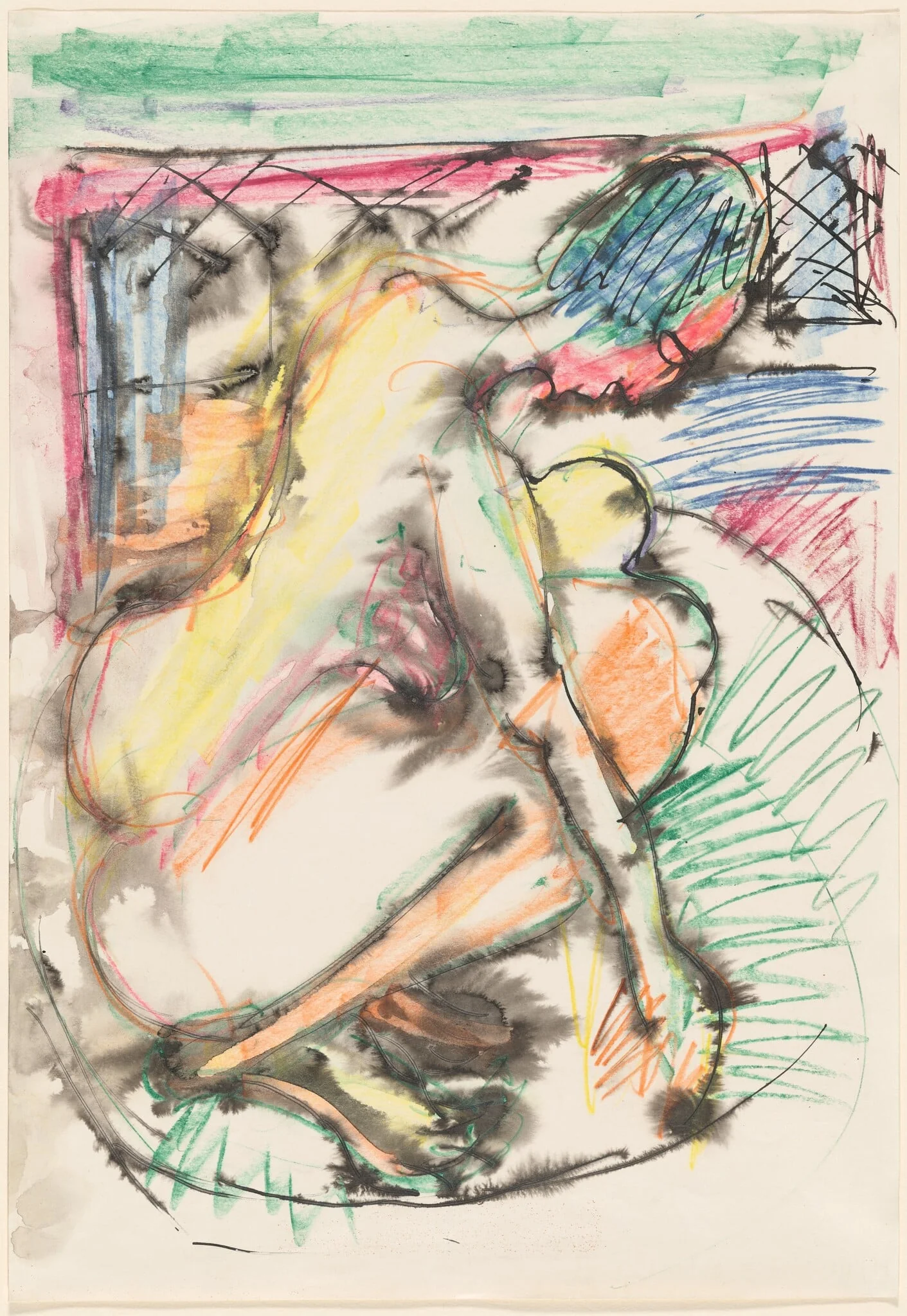 Erna Bathing in a Tub, detail