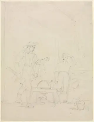 Who'll Turn the Grindstone?, by William Sidney Mount, 1850