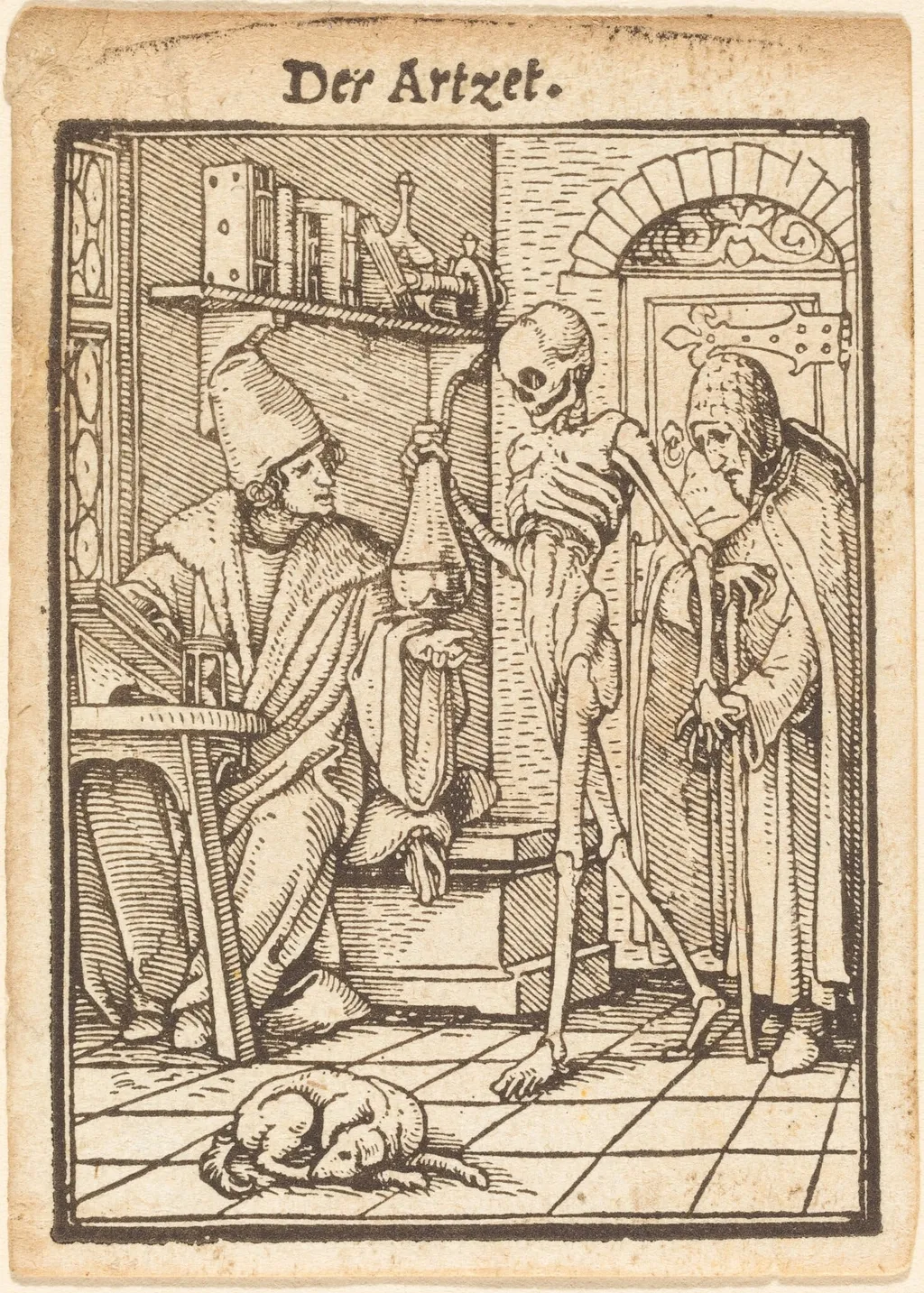 Der Artzet (The Physician), by Hans Lützelburger, ink, 1526