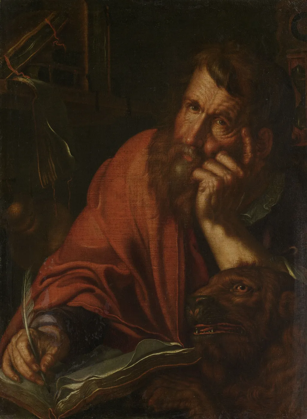 The Evangelist Saint Mark, by Joachim Wtewael, oil, 1610