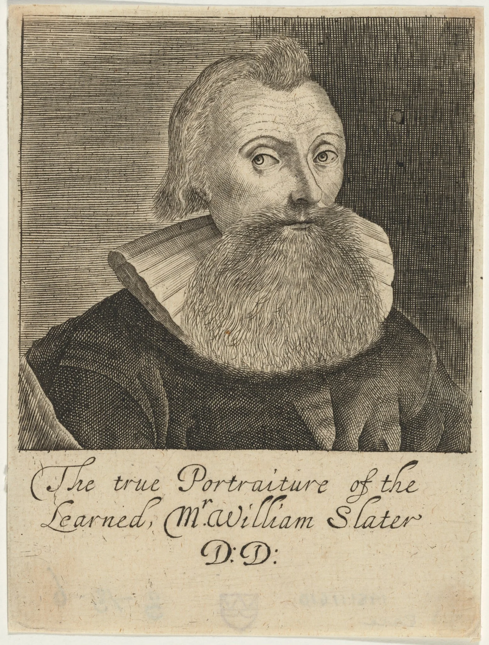 William Slater, D.D., Chaplain of the Queen of Denmark, detail