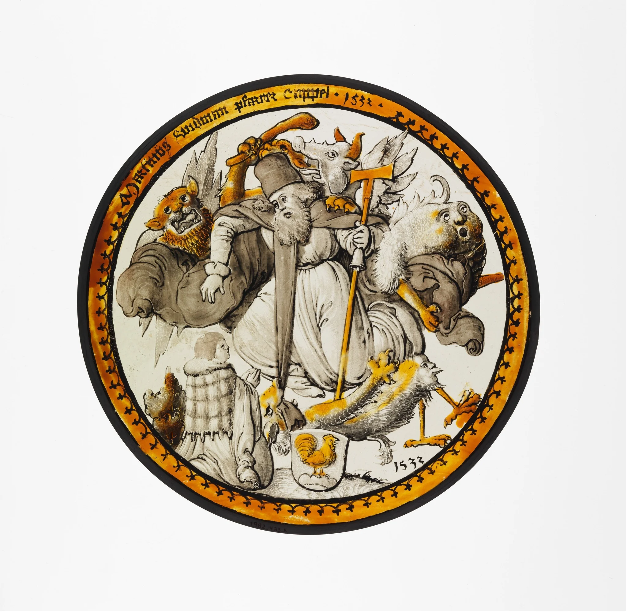 Roundel with the Temptation of Saint Anthony, detail