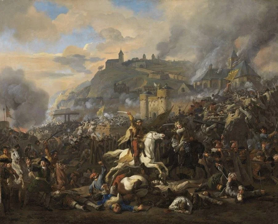 Storming of a fortified city, detail