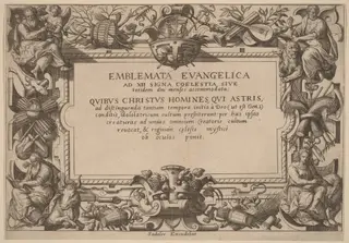 Title Page, by Adriaen Collaert, ink, 1585