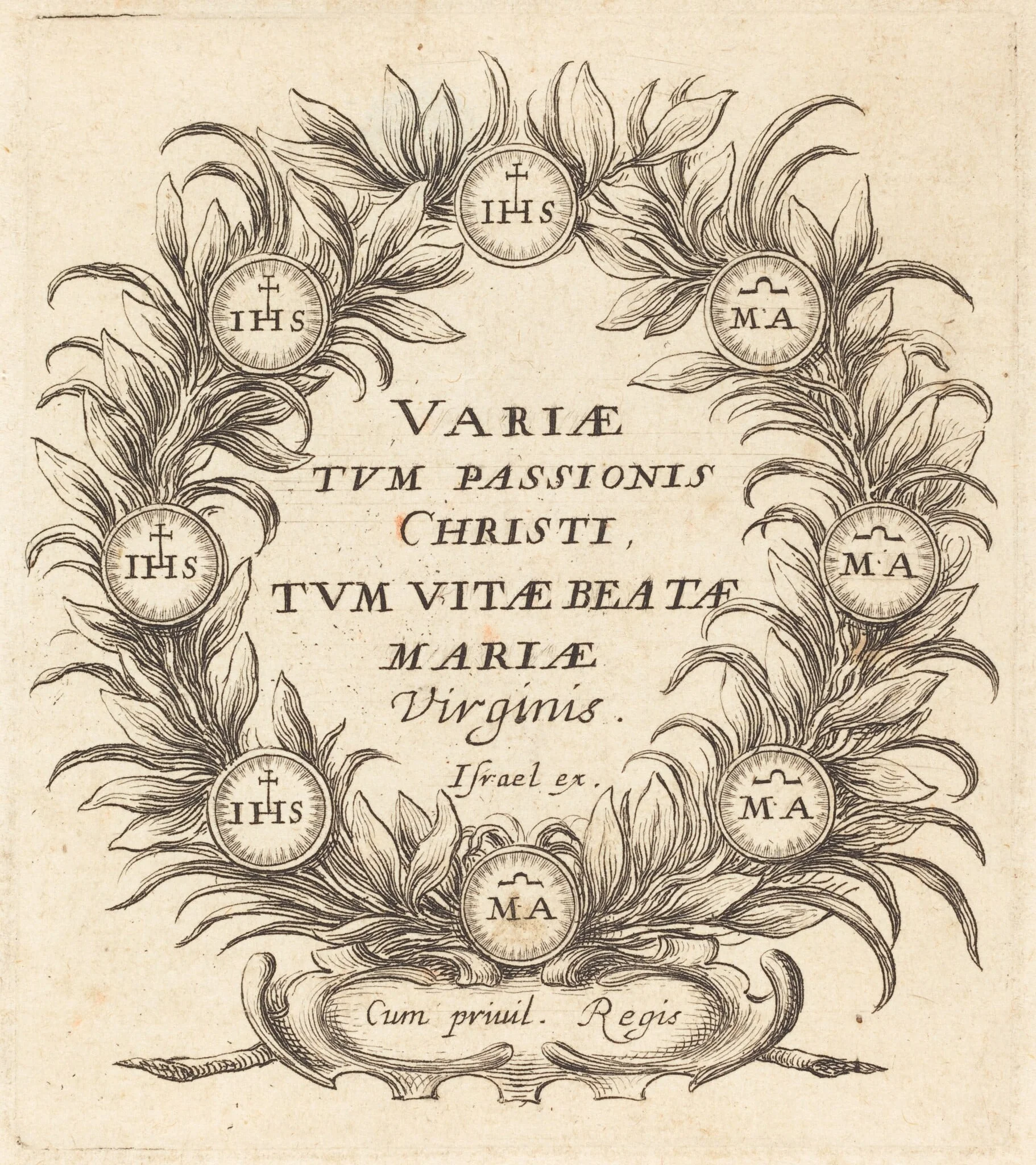 Frontispiece for Callot's "The Mysteries of the Passion", detail