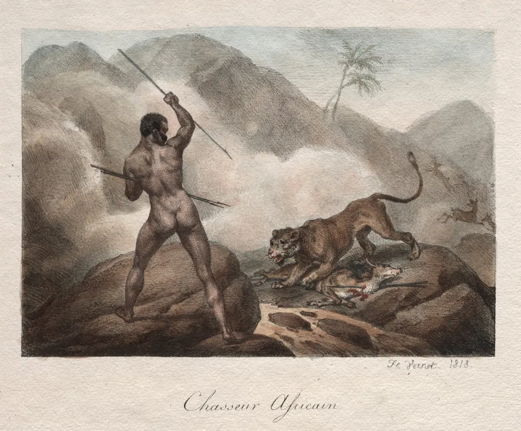 African Hunter, by Horace Vernet, 1818