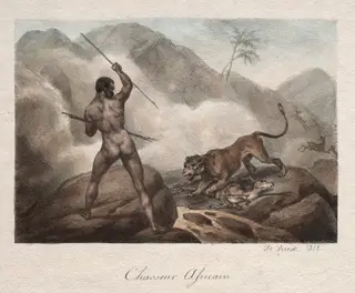 African Hunter, by Horace Vernet, 1818