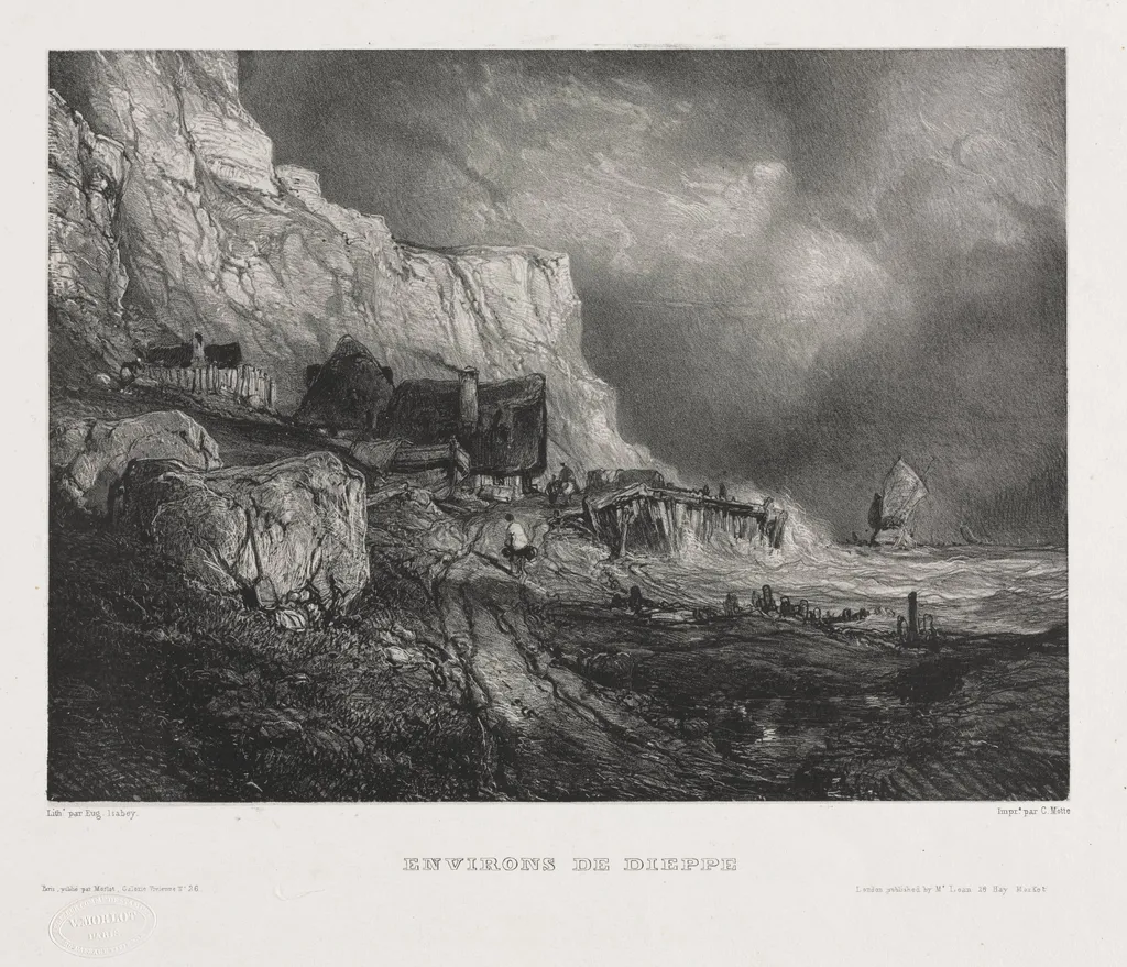 Six Marines: Environs of Dieppe, by Eugène Isabey, 1833