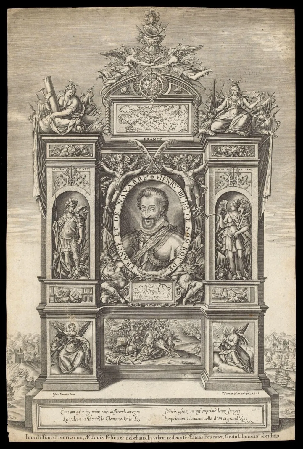 H Beard Print Collection, by Isaie Fournier, 1596