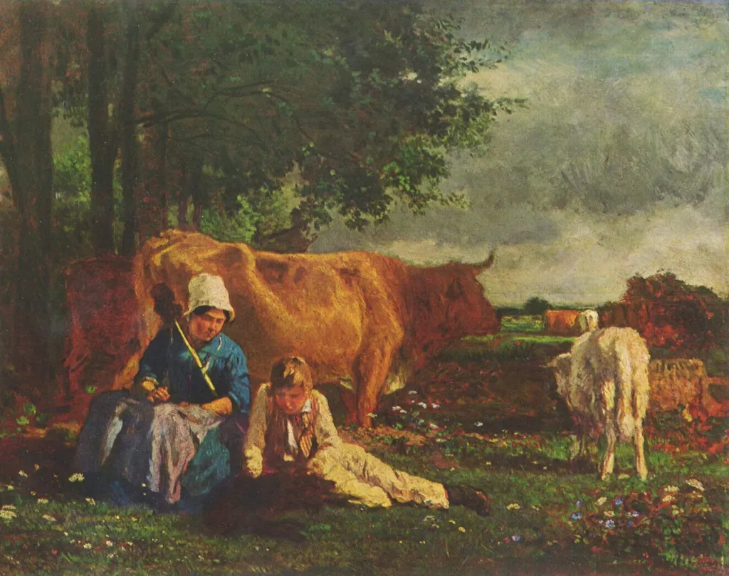 Schäferszene, by Constant Troyon, unspecified, 1860