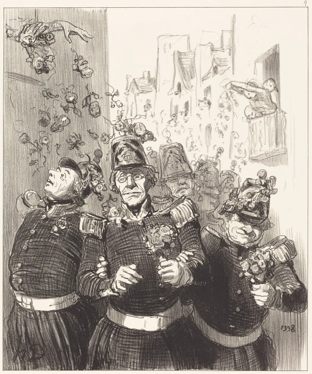 Rifolard est plus charmé que jamais..., by Honoré Daumier, ink, 1848