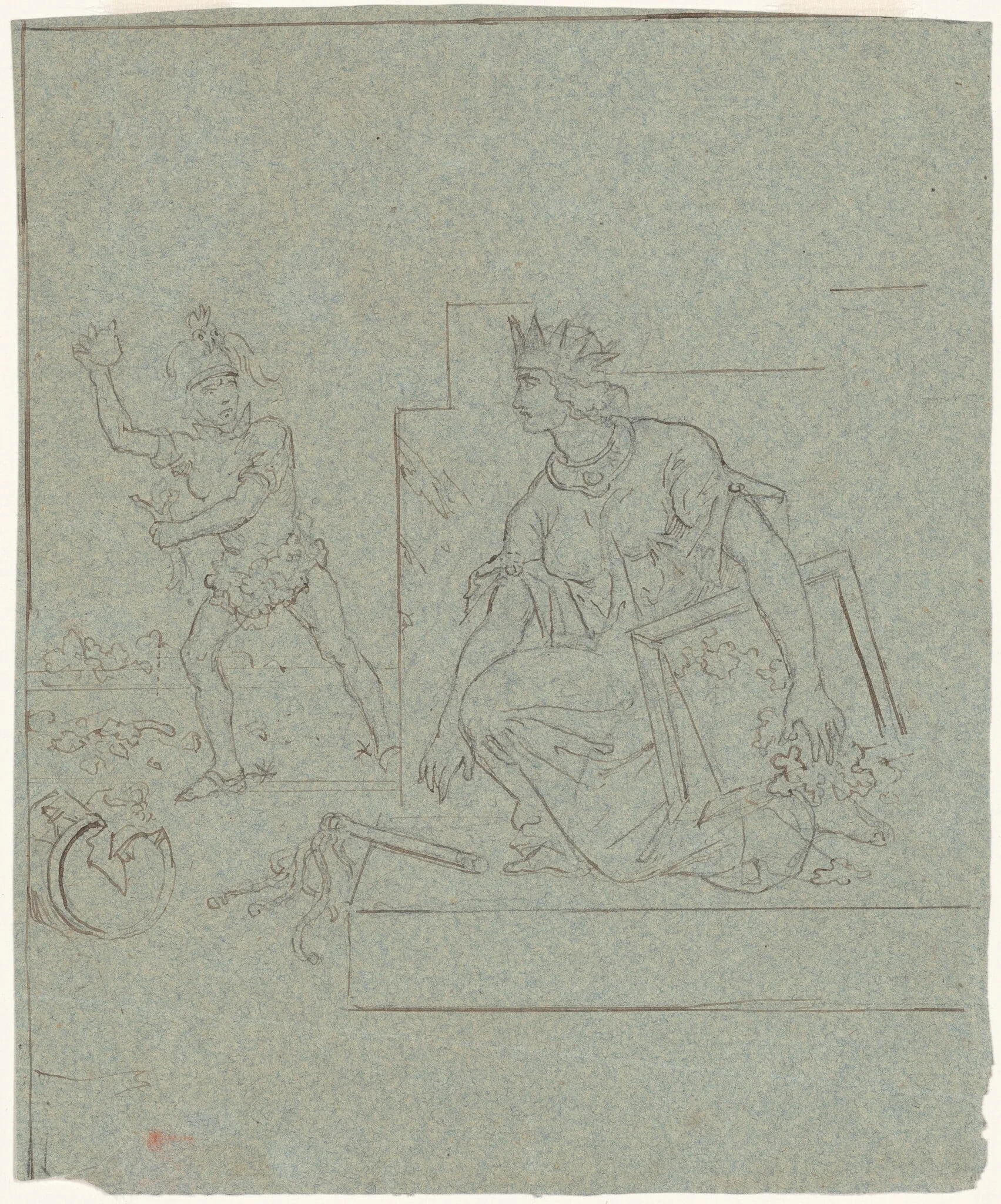 Political Cartoon of the American Civil War, detail