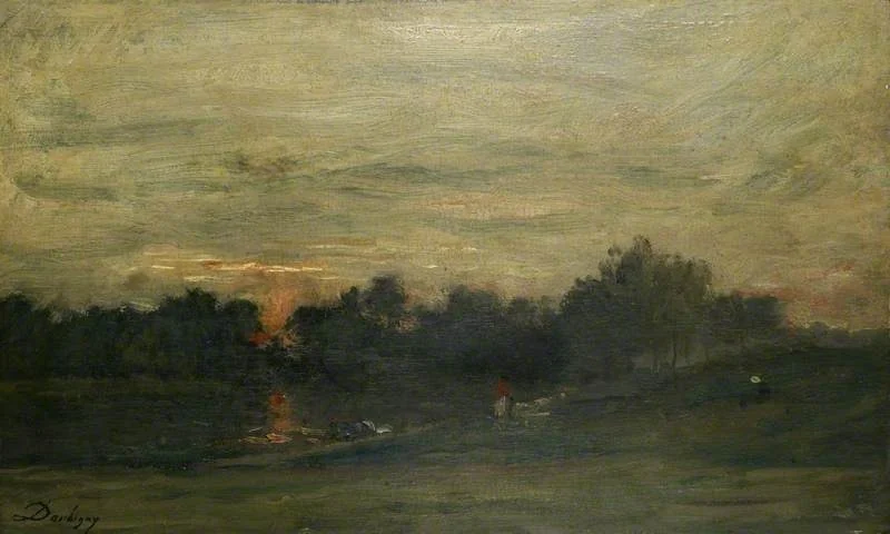 Landscape: Sunset, detail
