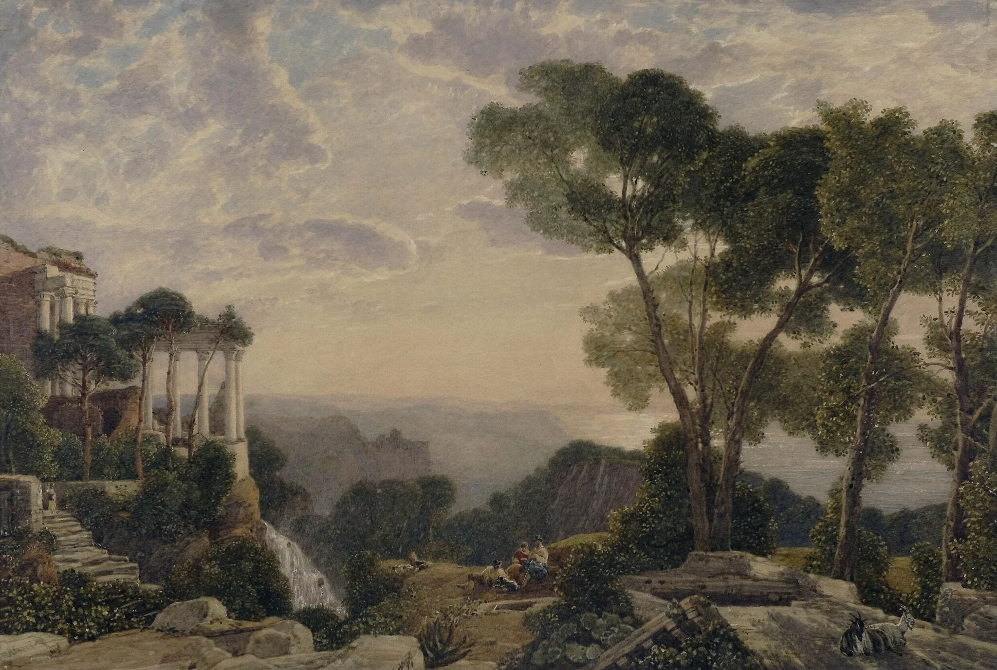 Landscape: A classical composition, detail
