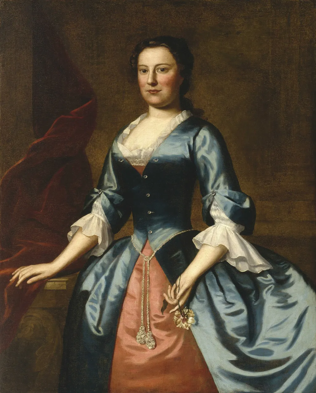 Portrait of Mrs. Samuel McCall, Sr. (Anne McCall, 1720–1785), by Robert Feke, oil, 1746
