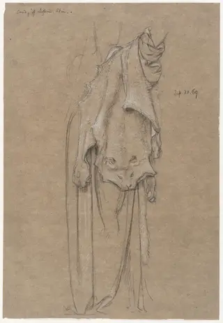 Study for a leopard skin for the figure of Fortitiude, by Edward John, Sir Poynter, 20