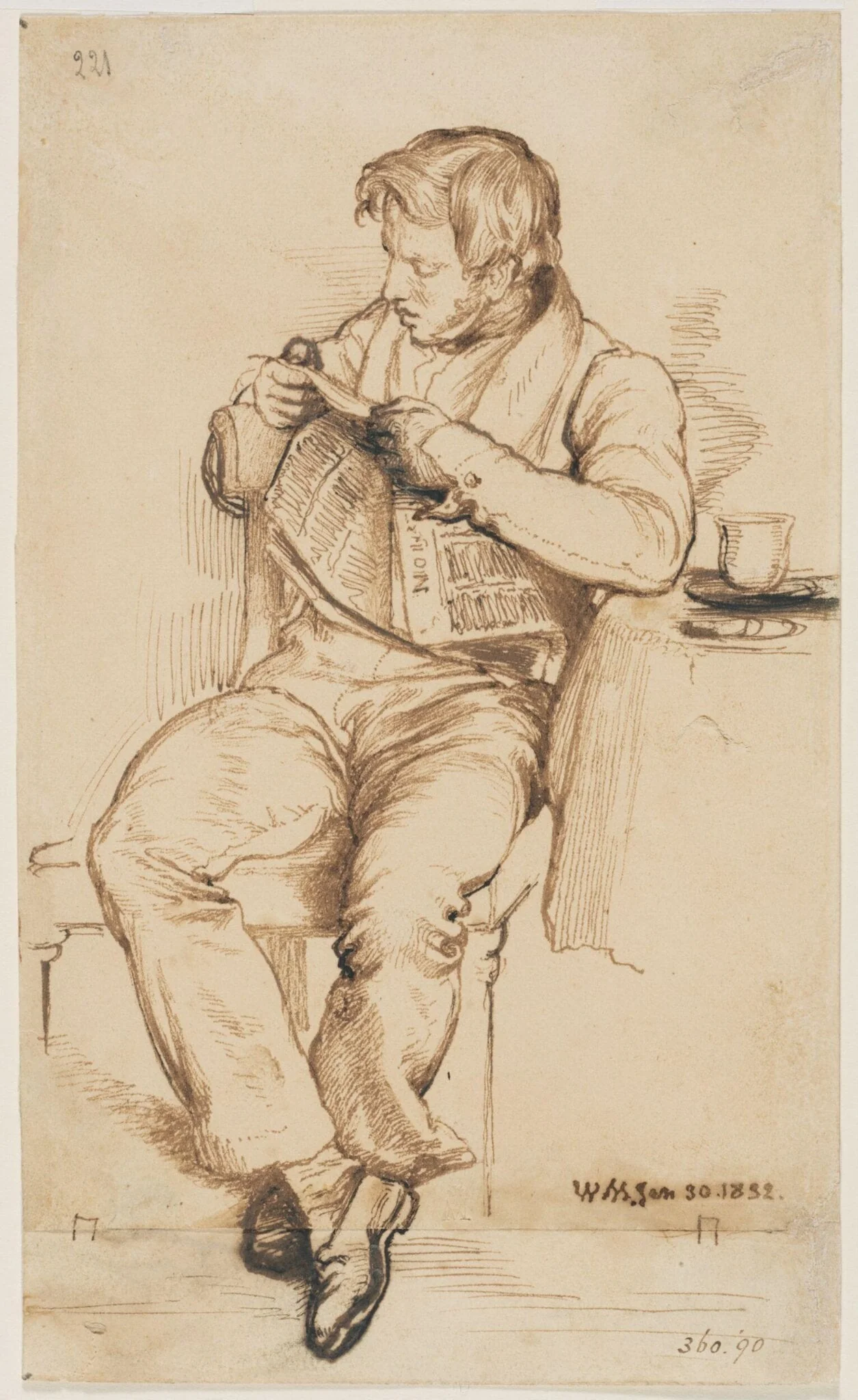 John Sheepshanks, Art Amateur, Donor of the 'Sheepshanks Gift', detail
